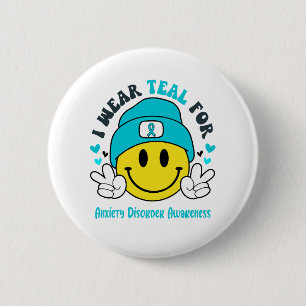 Badge Rond 5 Cm Sensibilisation aux troubles anxieux Cadeaux de so