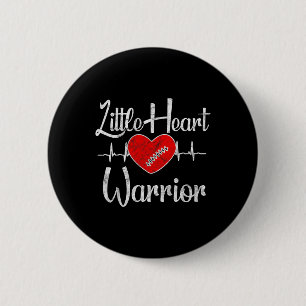 Badge Rond 5 Cm Sensibilisation aux troubles cardiaques - Guerrier