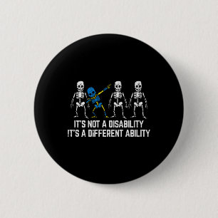 Badge Rond 5 Cm Sensibilisation des enfants au syndrome de Down Sq