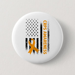 Badge Rond 5 Cm Sensibilisation des États-Unis aux crêtes du drape