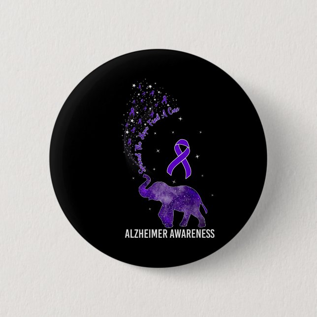 Badge Rond 5 Cm Sensibilisation Heimerheimer Répandre L'Espoir Tro (Devant)