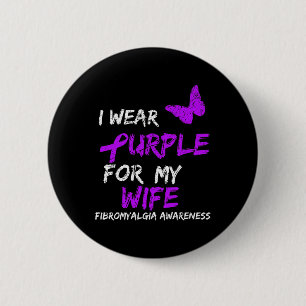 Badge Rond 5 Cm Sensibilisation Je Porte Du Violet Pour La Femme 1