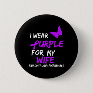 Badge Rond 5 Cm Sensibilisation Je Porte Du Violet Pour La Femme 2