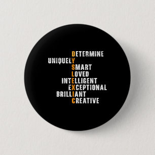 Badge Rond 5 Cm Sensibilisation Lecture Trouble Apprentissage Hand