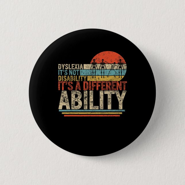 Badge Rond 5 Cm Sensibilisation Non Handicap Différents Dabbing Sk (Devant)