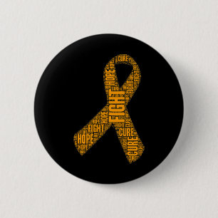 Badge Rond 5 Cm Sensibilisation Orange Combattre Hope Cure Ribbon