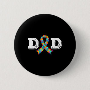 Badge Rond 5 Cm Sensibilisation Papa Père Acceptation Différent Ru