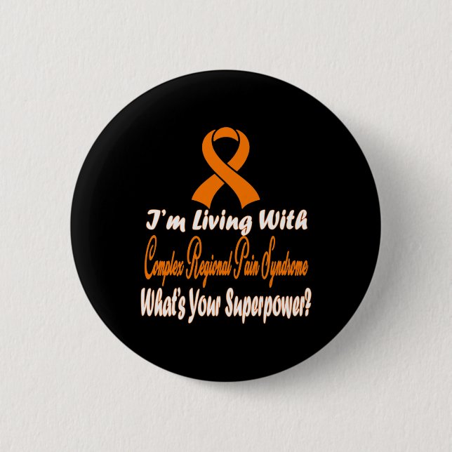 Badge Rond 5 Cm Sensibilisation régionale complexe au syndrome de  (Devant)