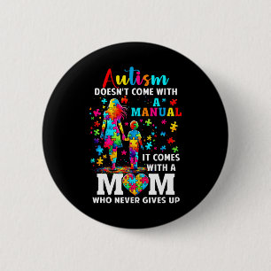 Badge Rond 5 Cm Sensibilisation sur l'autisme 2025 ne contient pas