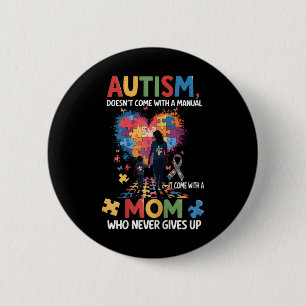 Badge Rond 5 Cm Sensibilisation sur l'autisme 2025 ne contient pas