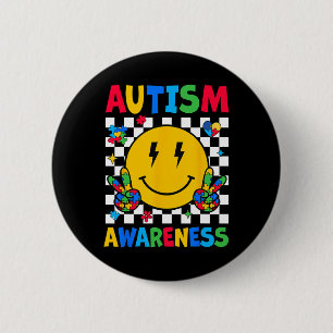Badge Rond 5 Cm Sensibilisation sur l'autisme Autisme Escouade Sou