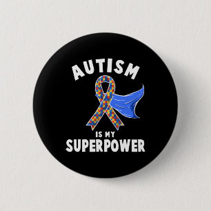 Badge Rond 5 Cm Sensibilisation sur l'autisme Garçons Filles Enfan