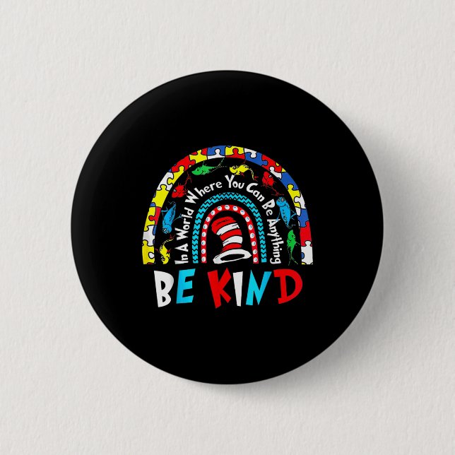 Badge Rond 5 Cm Sensibilisation sur l'autisme Pourquoi convient-il (Devant)