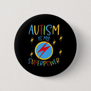 Badge Rond 5 Cm Sensibilisation sur l'autisme Ruban Garçons Filles