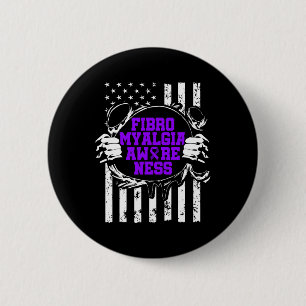 Badge Rond 5 Cm Sensibilisation Survivant Fier Guerrier 8