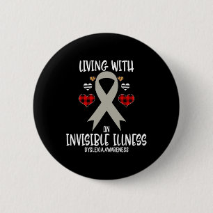 Badge Rond 5 Cm Sensibilisation Vivre Avec Une Maladie Invisible