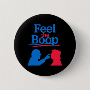Badge Rond 5 Cm Sentez le Boop - Mème drôle de président poke nez 