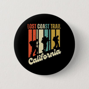 Badge Rond 5 Cm Sentier Lost Coast Californie Randonnée Montagne R