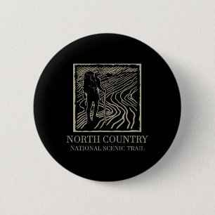 Badge Rond 5 Cm Sentier national de randonnée - Randonneur du sent