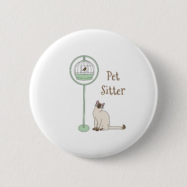 Badge Rond 5 Cm Sentier pour animaux (Devant)