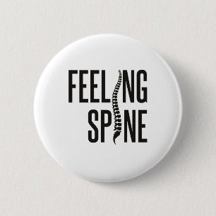 Badge Rond 5 Cm Sentiment Spine Funny Chiropractor Équipe chiropra