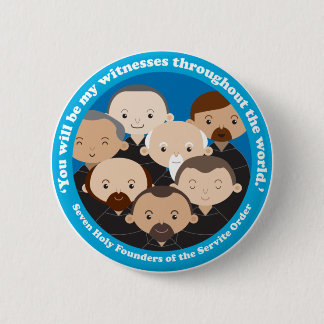 Badge Rond 5 Cm Sept Fondateurs de l'Ordre Servite