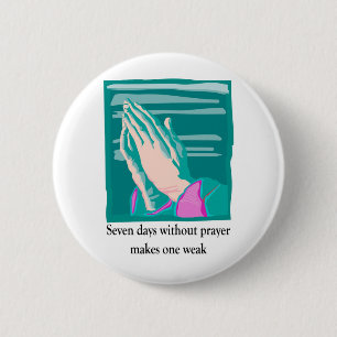 Badge Rond 5 Cm Sept jours sans article chrétien de cadeau de