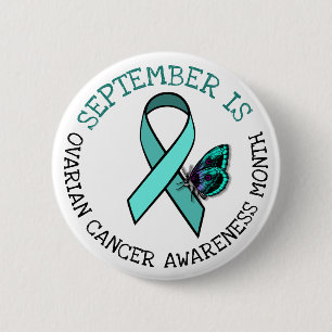 Badge Rond 5 Cm Septembre est le mois de sensibilisation au cancer