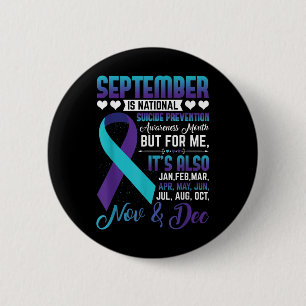 Badge Rond 5 Cm Septembre : Sensibilisation nationale à la prévent