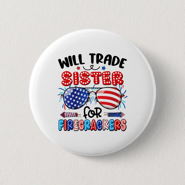 Badge Rond 5 Cm Sera La Soeur Pour Les Flickr Sungles 4e De (Devant)