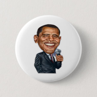 Badge Rond 5 Cm Série de caricature de Barack Obama