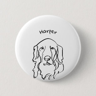 Badge Rond 5 Cm Sérieux Et Paw