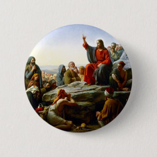 Badge Rond 5 Cm Sermon sur le Mont