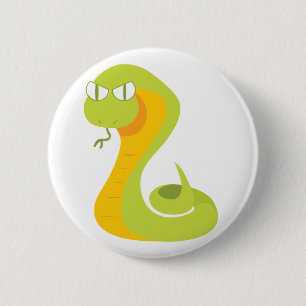 Badge Rond 5 Cm Serpent