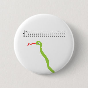 Badge Rond 5 Cm Serpent De Nouille À Danger De Baisers