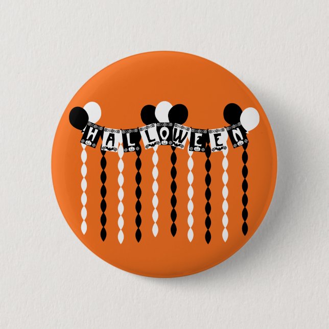 Badge Rond 5 Cm Serpentin pour soirée rétro Halloween (Devant)
