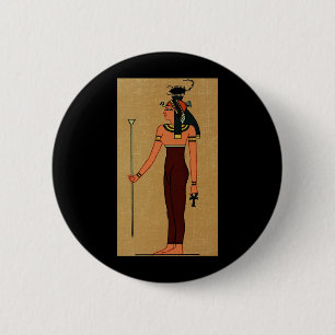 Badge Rond 5 Cm Serqet de la déesse égyptienne antique