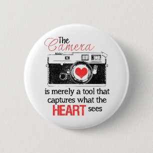 Badge Rond 5 Cm Serrage du coeur