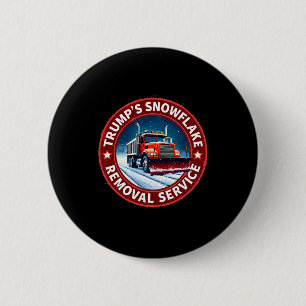 Badge Rond 5 Cm Service de déneigement des flocons de neige de Tru