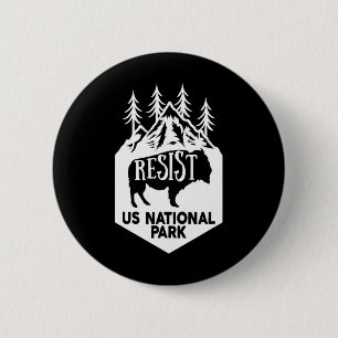 Badge Rond 5 Cm Service de résistance du parc national Alt Us