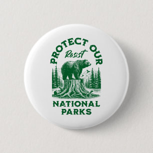 Badge Rond 5 Cm Service de résistance du parc national Alt Us