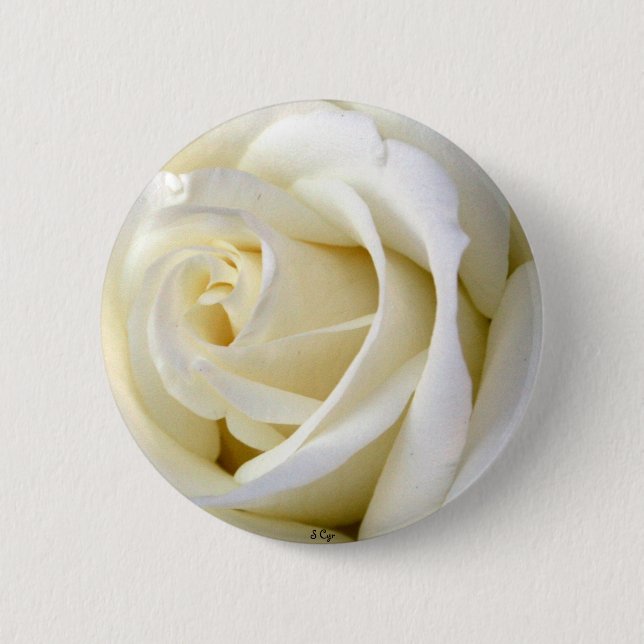 Badge Rond 5 Cm S'est levé le blanc (Devant)