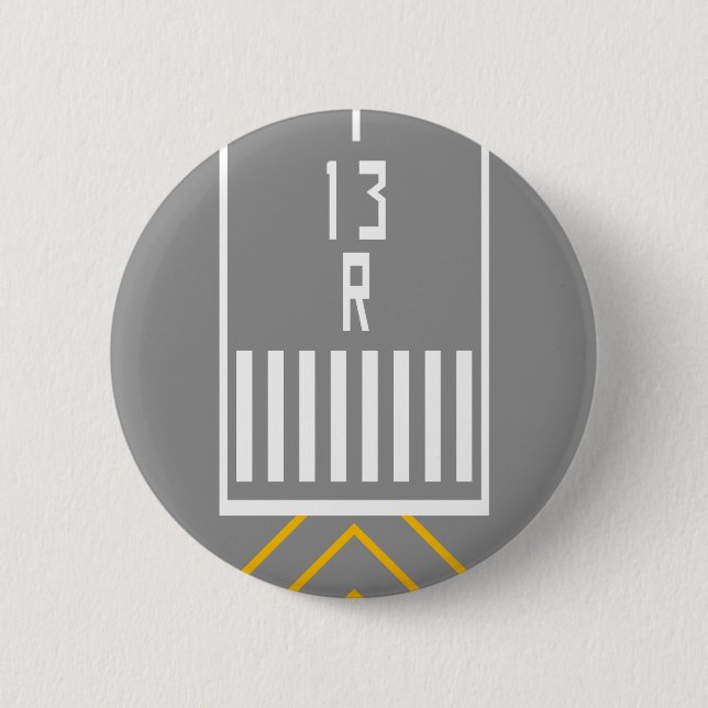 Badge Rond 5 Cm Seuil RWY 13R (Devant)