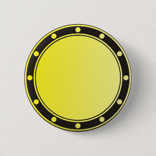 Badge Rond 5 Cm SEULEMENT Pentes de COULEUR - citron jaune + annea
