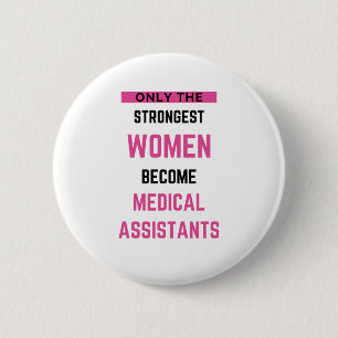 Badge Rond 5 Cm Seules Les Femmes Les Plus Fortes Deviennent Adjoi