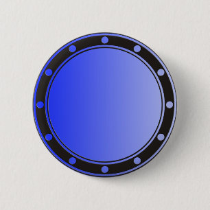 Badge Rond 5 Cm SEULS gradients de COULEUR - bleu royal + anneaux 