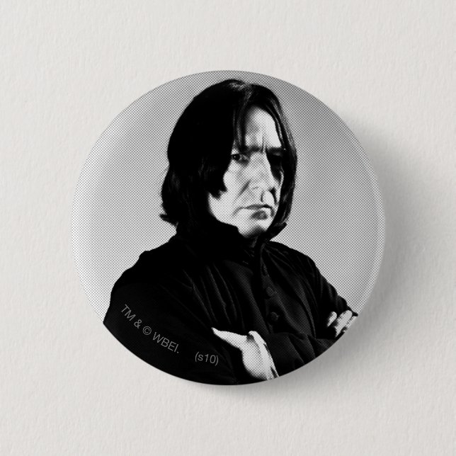 Badge Rond 5 Cm Sévère Snape Armoiries Croisées (Devant)