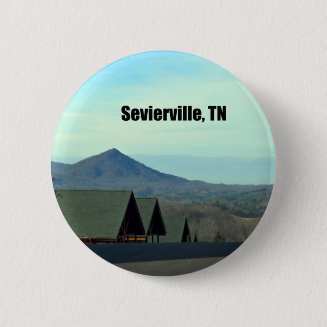 Badge Rond 5 Cm Sevierville, Tennessee (Devant)