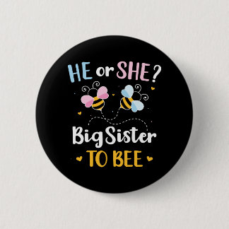Badge Rond 5 Cm Sexe révéler sa soeur jumelle