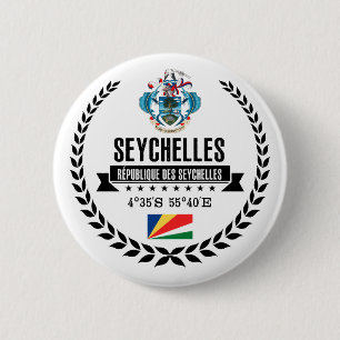 Badge Rond 5 Cm Seychelles